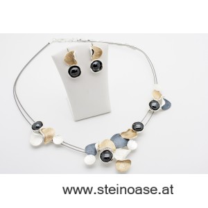 Mode-Collier mit Hämatit